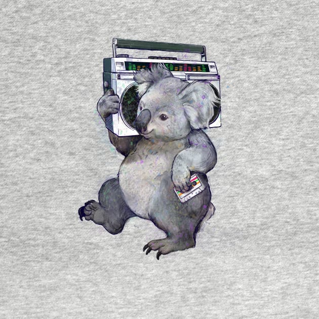 Boombox Koala by LauraGraves